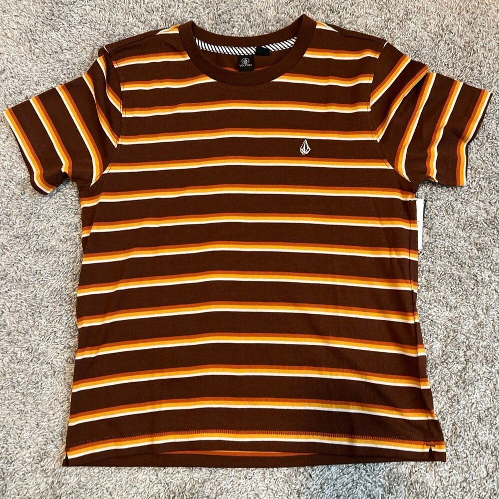 Volcom striped Shirt NWT